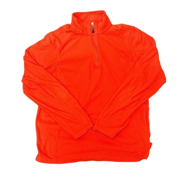 Eastern Mountain Sports  Orange‎ Fire 1/4 Zip Unisex Med EUC - Picture 4 of 4